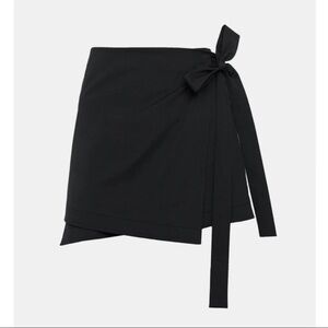 NWT Theory Black Tie Wrap Skirt
